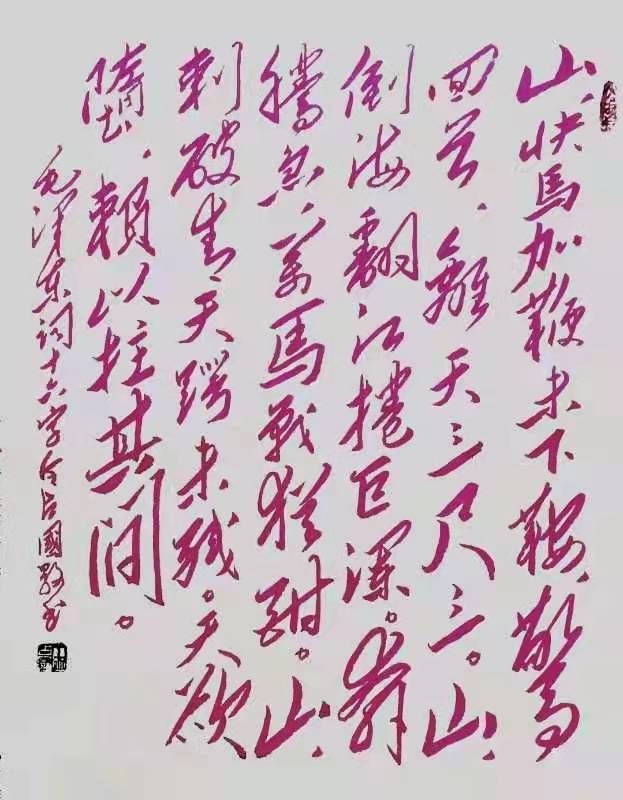 書法家：王占國